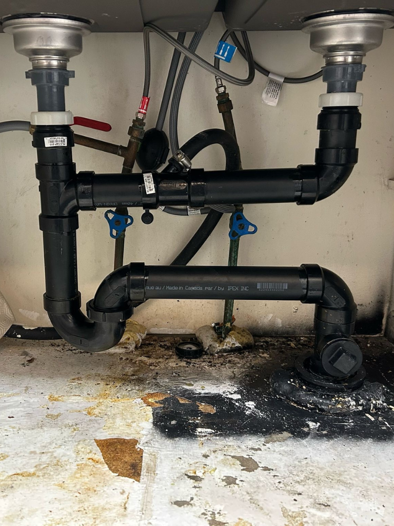 Old Kitchen Sink Drain Replacement Service Near Me in Anjou - Delta Plumbers
